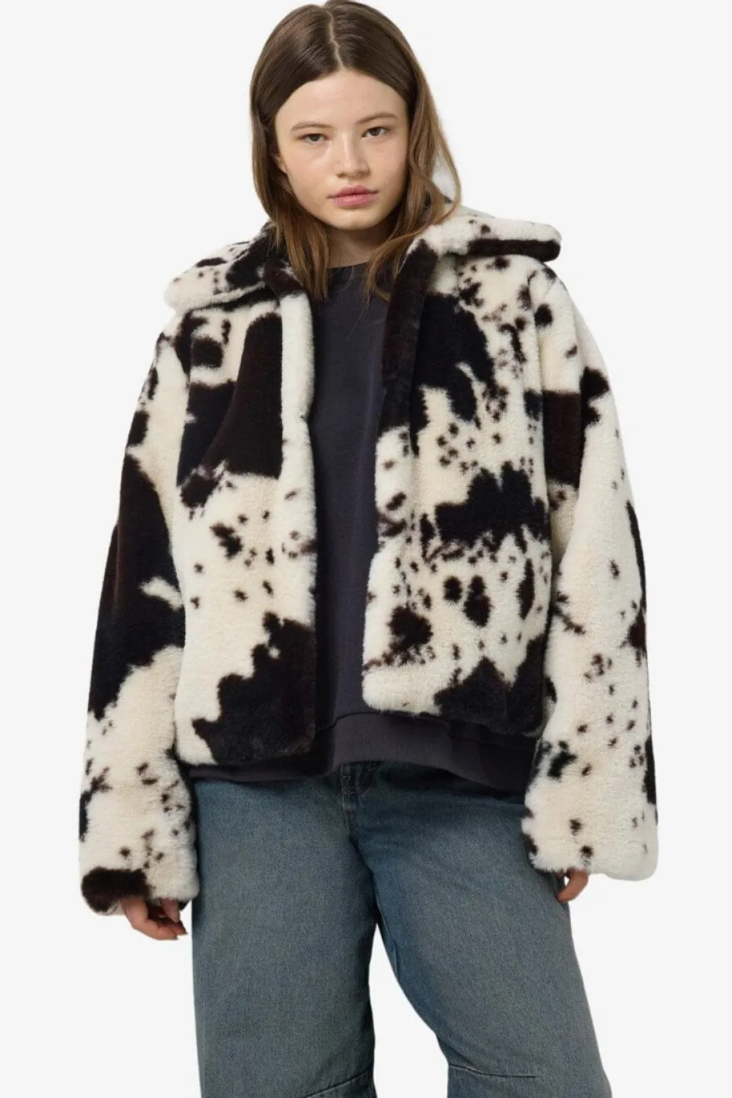 New Nmeve Fur Jacket Overtøj & Jakker