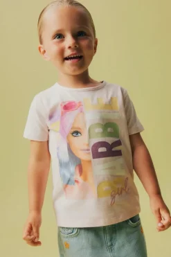 Best Nmfalda Barbie Ss Nreg Top Box Sky Børn T-Shirts & Toppe