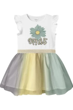 Clearance Nmfarnina Happy Ss Tulle Dress Smi Børn Kjoler