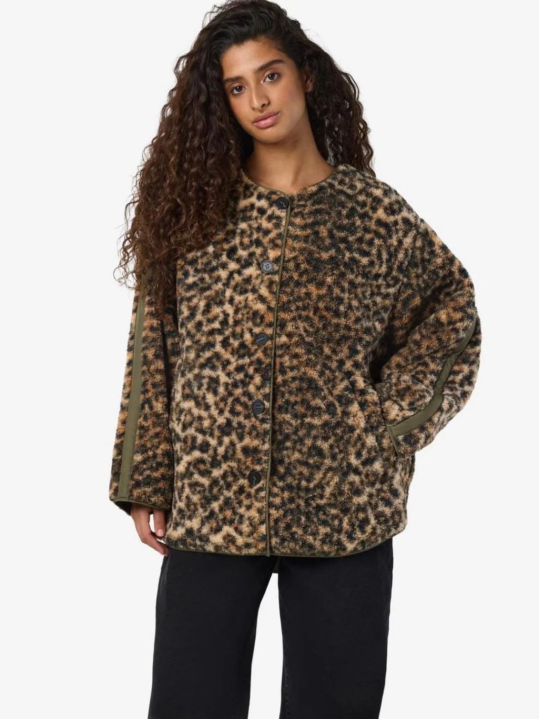 Noisy May Overtøj & Jakker<Nmfeline Loose Teddy Jacket Fwd