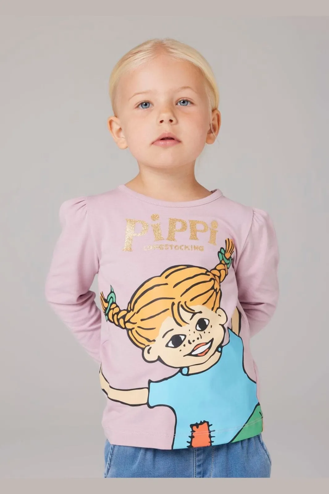 Sale Nmfsolma Pippi Ls Top Sky Børn T-Shirts & Toppe|Bluser & Skjorter
