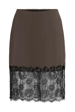 Hot Nminferno Short Satin Lace Skirt Nederdele