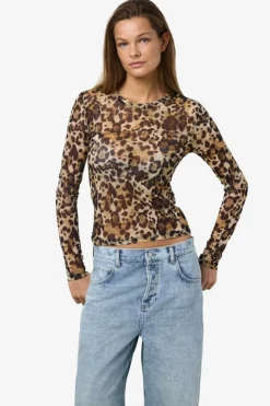 Noisy May Bluser & Skjorter<Nmjudith L/S Mesh Top Bg Fwd