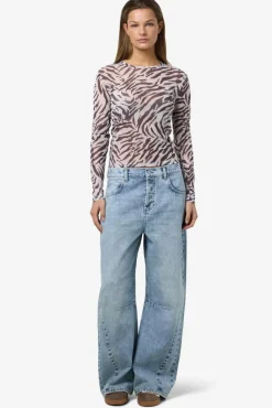 Online Nmjudith L/S Mesh Top Bg Fwd Bluser & Skjorter