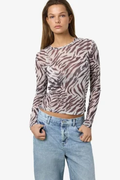 Online Nmjudith L/S Mesh Top Bg Fwd Bluser & Skjorter