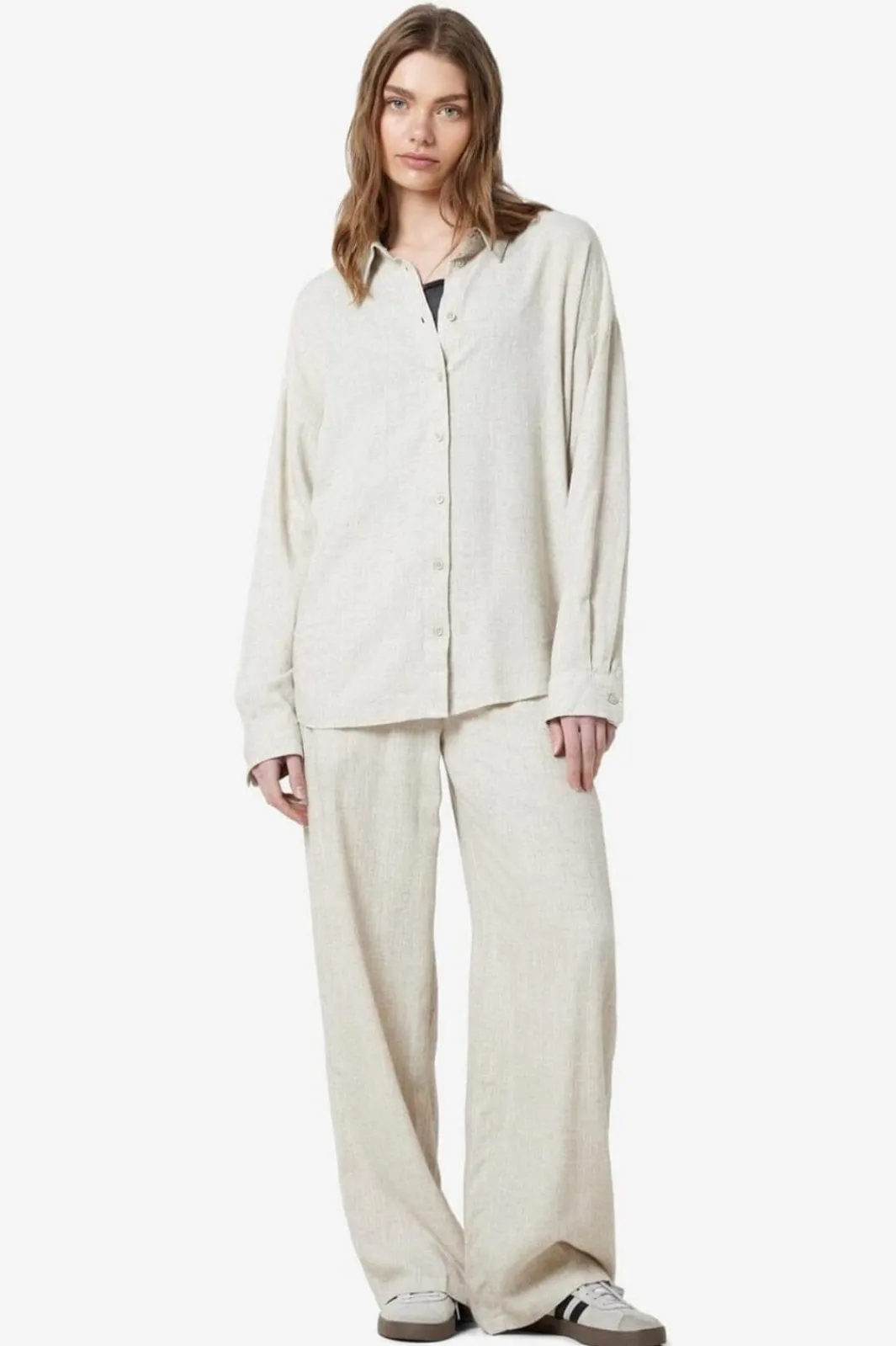 Noisy May Sæt 🛍️|Bluser & Skjorter<Nmleilani L/S Loose Shirt