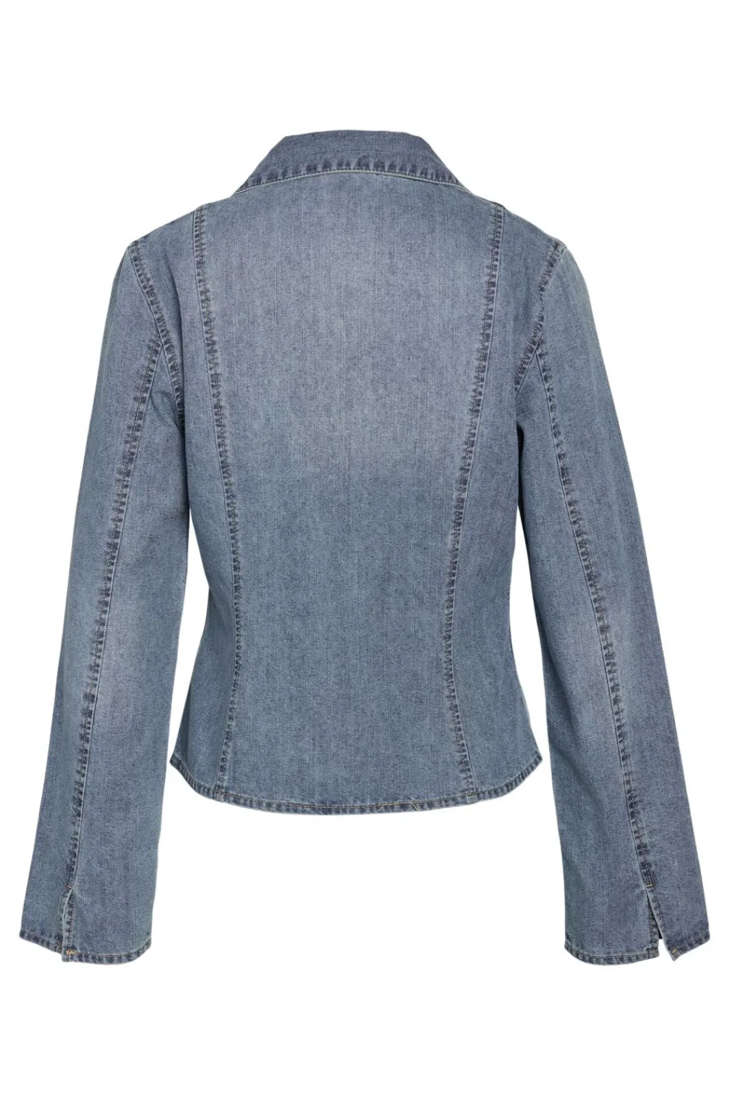 Noisy May Sæt 🛍️|Bluser & Skjorter<Nmmaisy L/S String Denim Shirt Bs031Lb