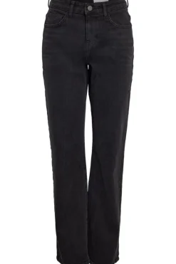 Online Nmmonica Straight Jean Black Bukser, Jeans & Leggings