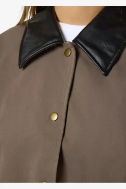 Noisy May Overtøj & Jakker<Nmnora Pu Collar Jacket Dd