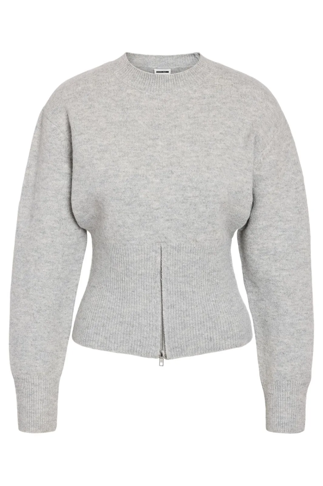 Noisy May Strik|Bluser & Skjorter<Nmsloan L/S O-Neck Zip Knit Fwd