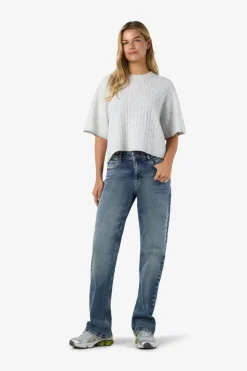 Nmsmilla S/S Cable Knit Top T-Shirts & Toppe