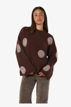 Discount Nmsutton L/S Polka Dot Oversize Knit Fwd Strik|Bluser & Skjorter