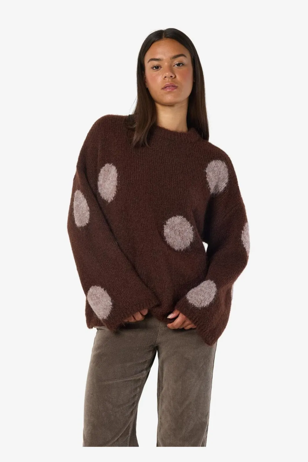 Discount Nmsutton L/S Polka Dot Oversize Knit Fwd Strik|Bluser & Skjorter
