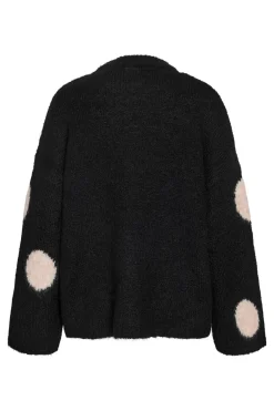 Noisy May Strik|Bluser & Skjorter<Nmsutton L/S Polka Dot Oversize Knit Fwd