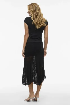 Noisy May Nederdele<Nmtrudy Asymetric Lace Skirt