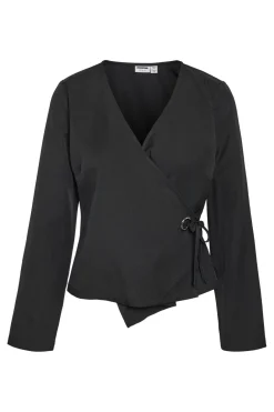 Noisy May Bluser & Skjorter<Nmvick L/S Wrap Eyelet Top