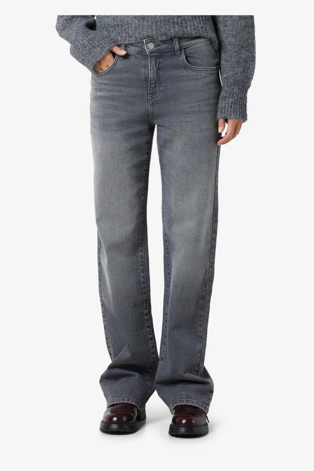 Online Nmyolanda Nw Wide Jeans Az371Dg Fwd Bukser, Jeans & Leggings