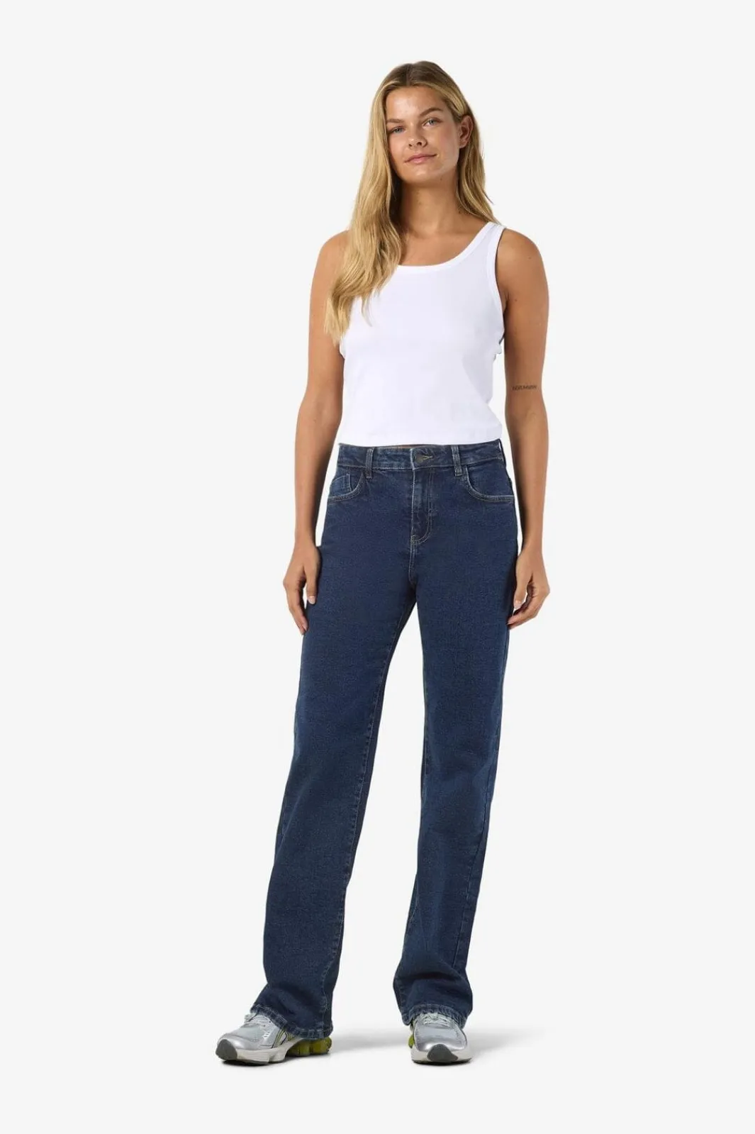Noisy May Bukser, Jeans & Leggings<Nmyolanda Wide Str Az365Db Fwd