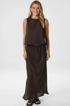 Neo Noir Nederdele<Noa Linen Skirt 159936