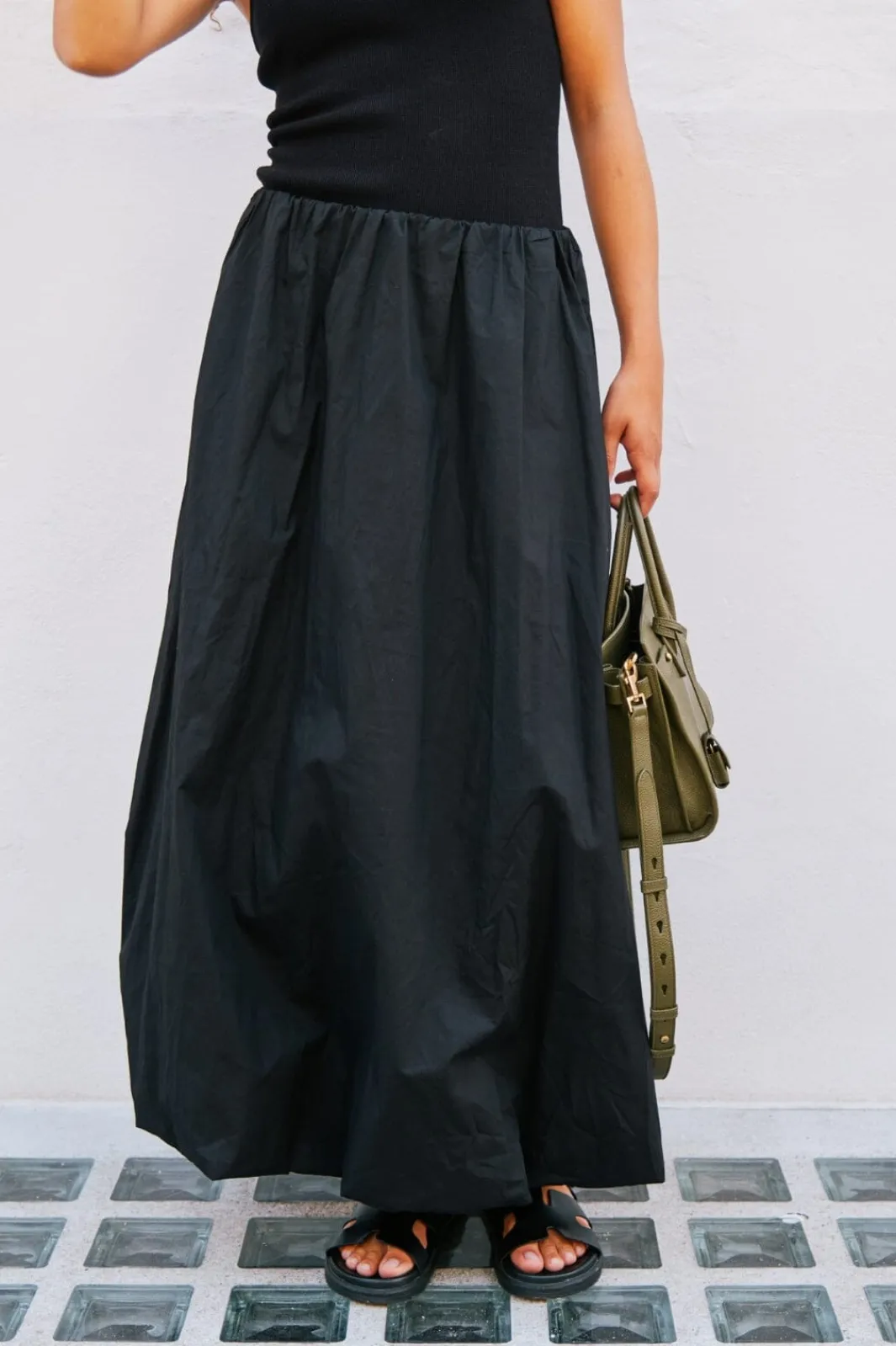 New Ober Long Balloon Skirt Nederdele