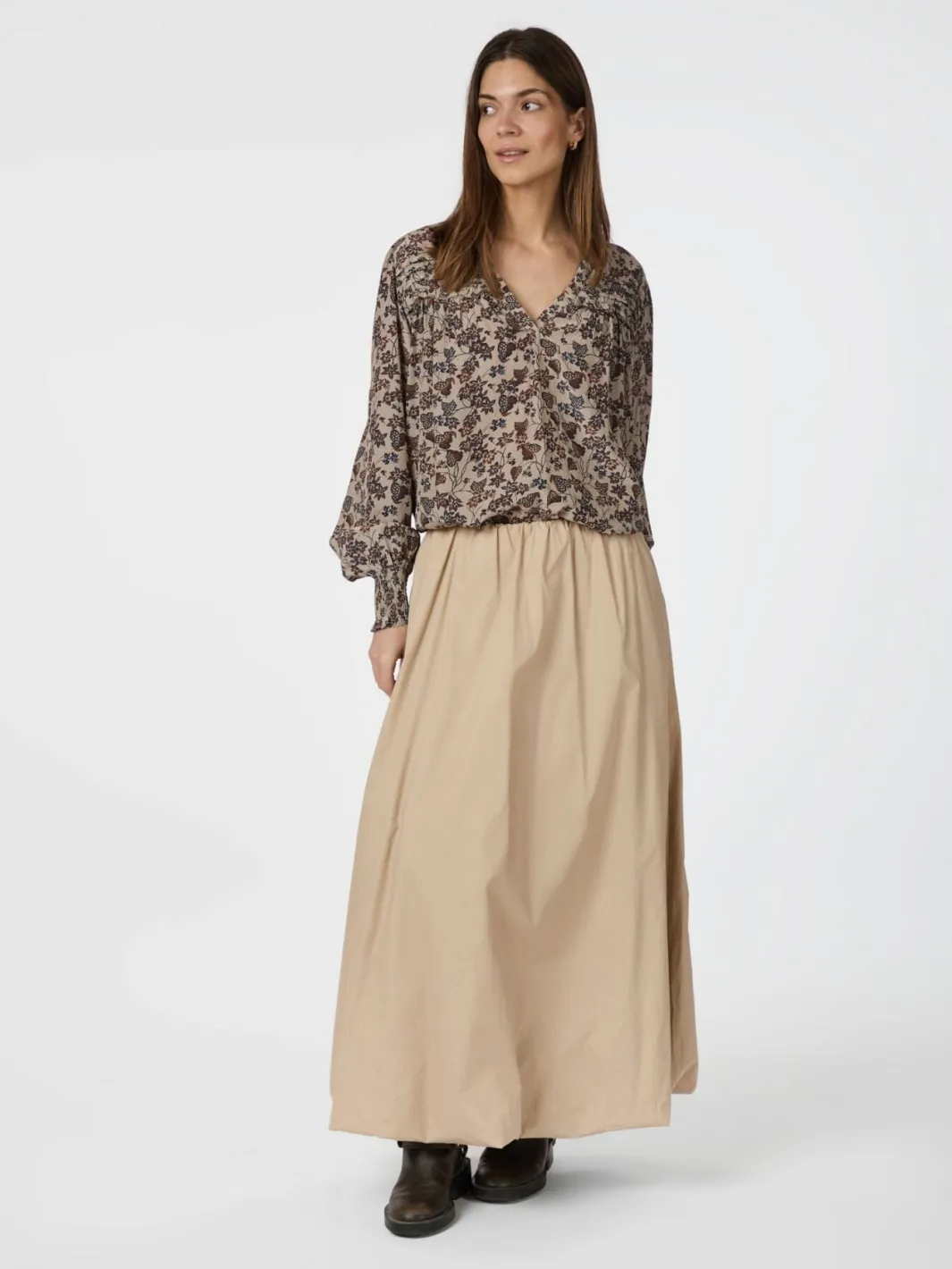 Discount Ober Long Balloon Skirt 163694 Nederdele
