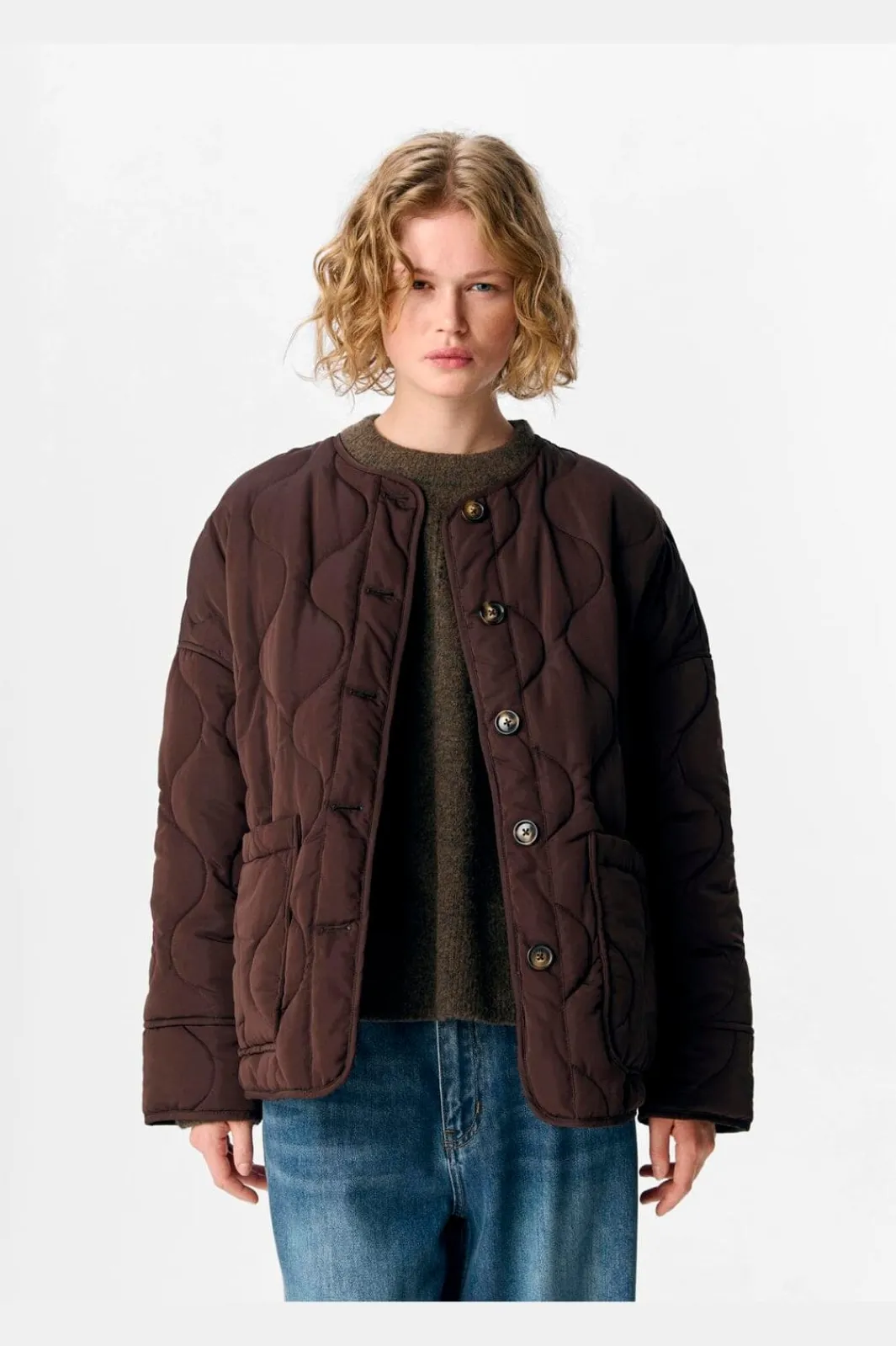 Object Overtøj & Jakker<Objallie Ls Lo Quilted Jacket