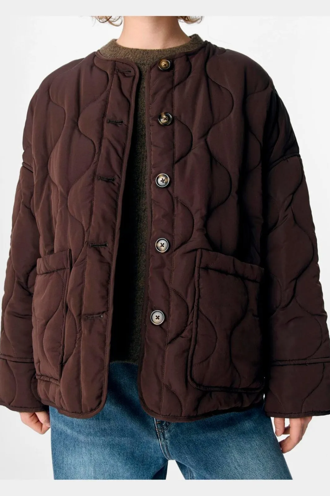 Object Overtøj & Jakker<Objallie Ls Lo Quilted Jacket