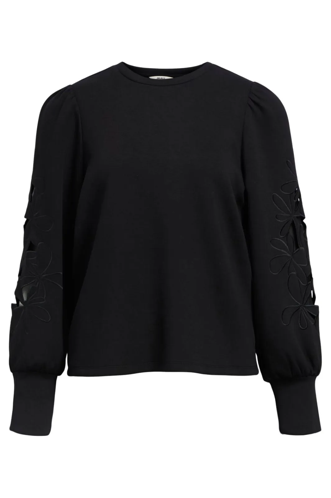 Clearance Objandrea Re L/S O-Neck Cutout Top Sweatsæt & Comfy Wear|Bluser & Skjorter