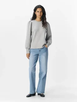 Outlet Objandrea Re L/S O-Neck Top Sweatsæt & Comfy Wear|Bluser & Skjorter