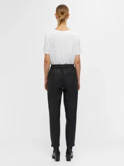Discount Objbelle Lisa Coated Pant Bukser, Jeans & Leggings