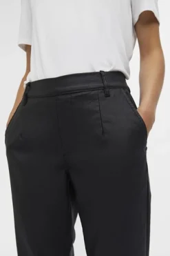 Discount Objbelle Lisa Coated Pant Bukser, Jeans & Leggings