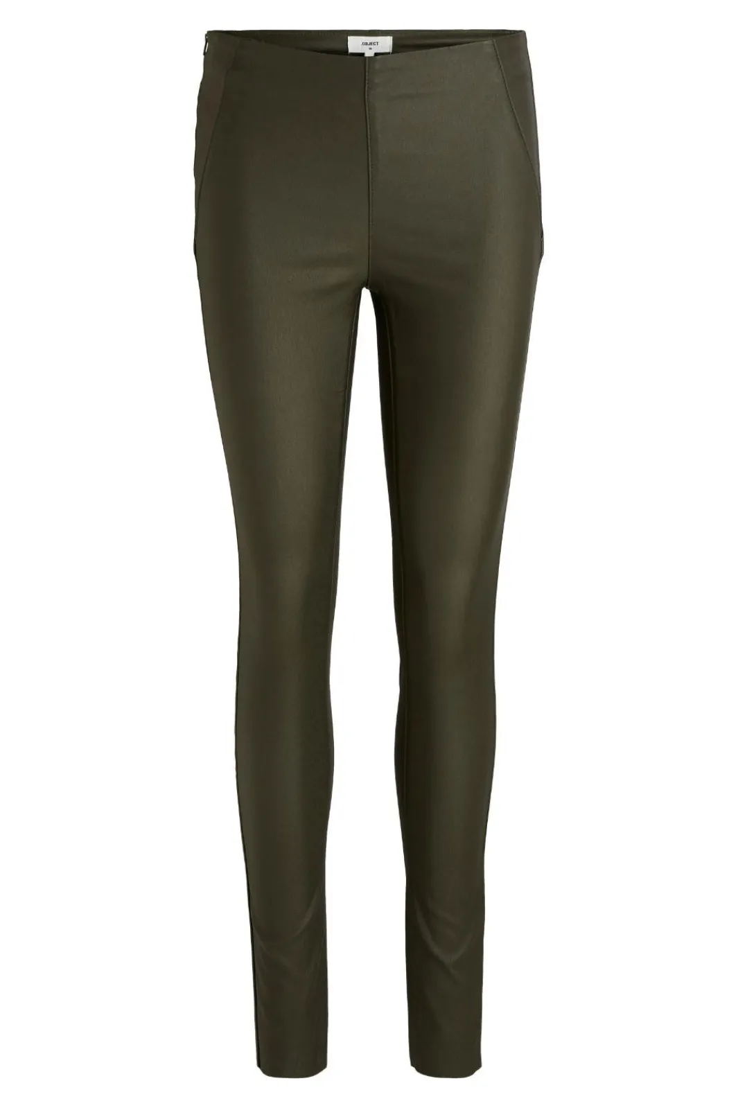 Outlet Objbelle Mw Coated Leggings Bukser, Jeans & Leggings