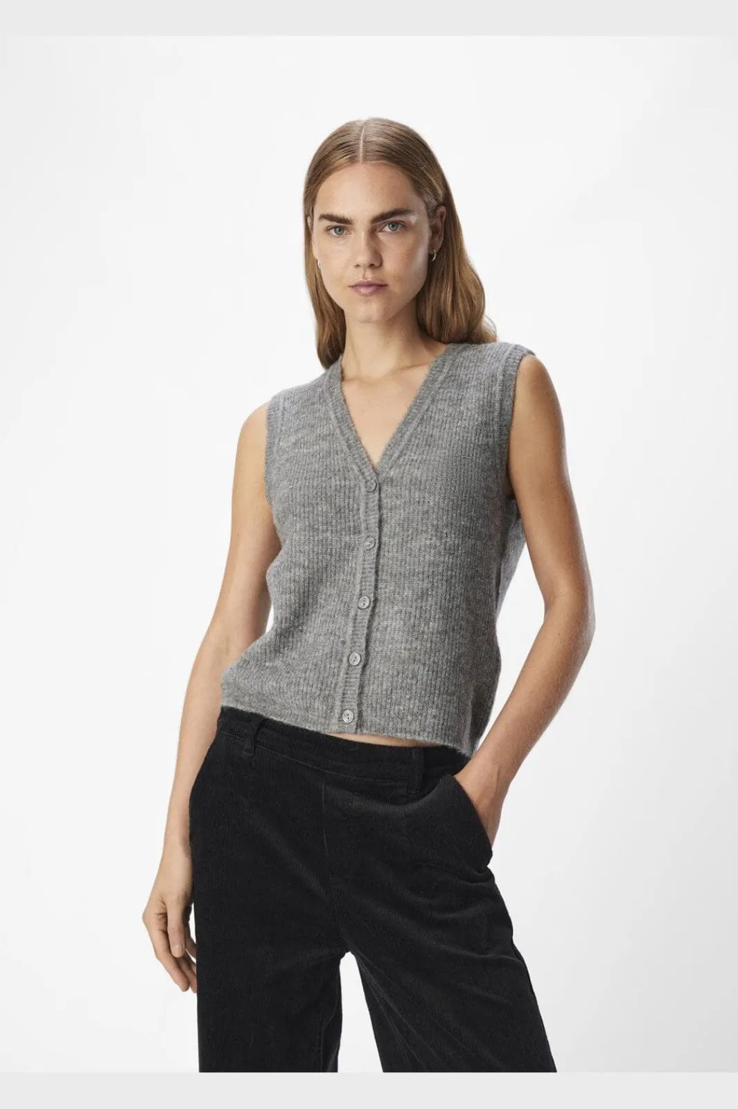 New Objdiana Re V-Neck Knit Vest Veste