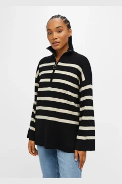 Object Bluser & Skjorter|Strik<Objester L/S Knit Zip Pullover