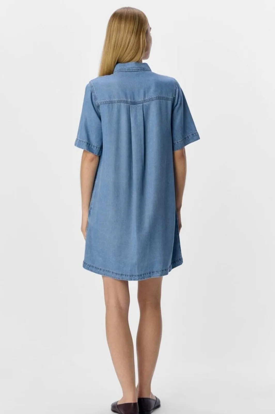 Sale Objframe 2/4 Re Denim Dress Kjoler|Ammevenligt Tøj