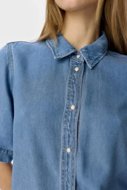 Sale Objframe 2/4 Re Denim Dress Kjoler|Ammevenligt Tøj