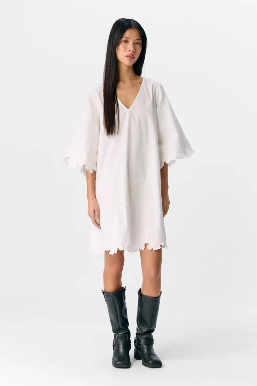 Object Kjoler<Objkamma 3/4 Lo Short Dress Ss Fair 25