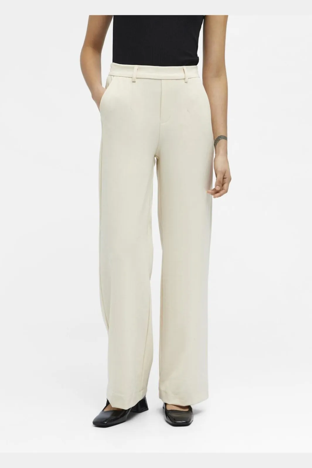 Hot Objlisa Wide Pant Bukser, Jeans & Leggings