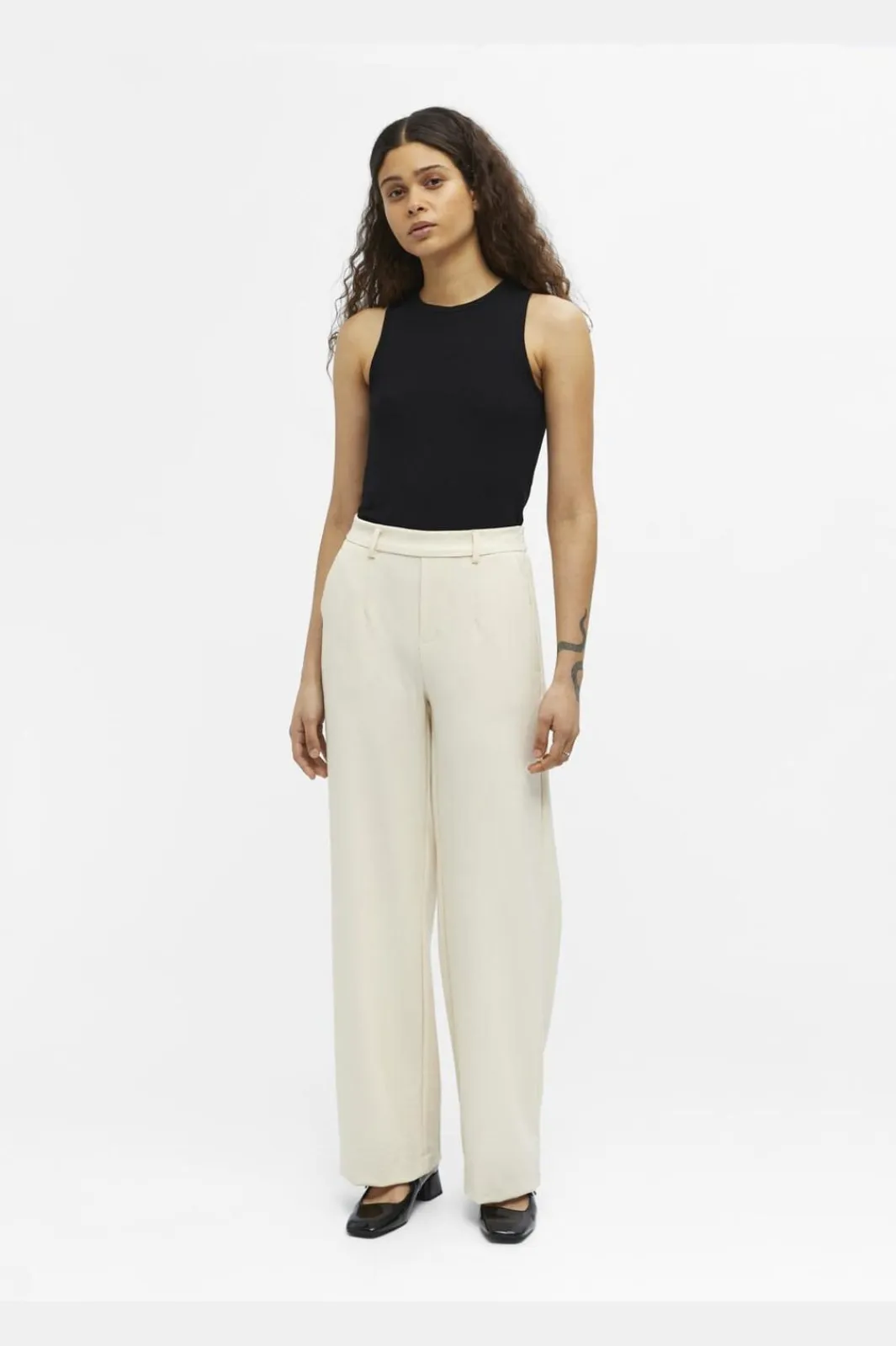 Hot Objlisa Wide Pant Bukser, Jeans & Leggings