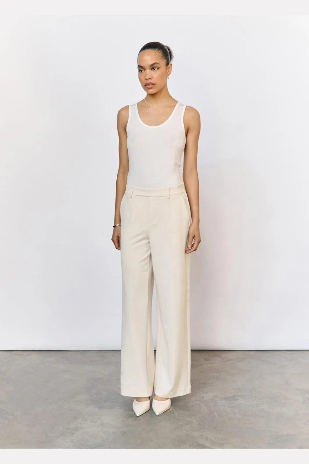 Hot Objlisa Wide Pant Bukser, Jeans & Leggings