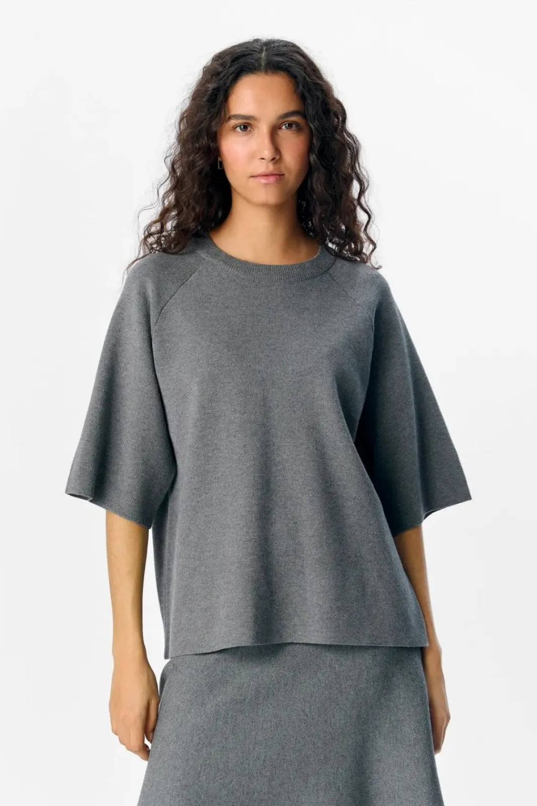 New Objreynard 2/4 Knit Pullover T-Shirts & Toppe