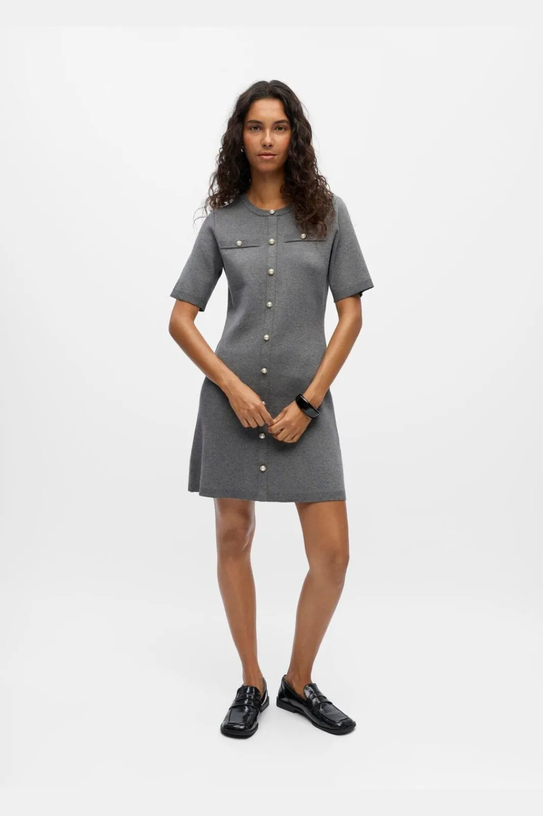 New Objreynard S/S Knit Re Dress Kjoler