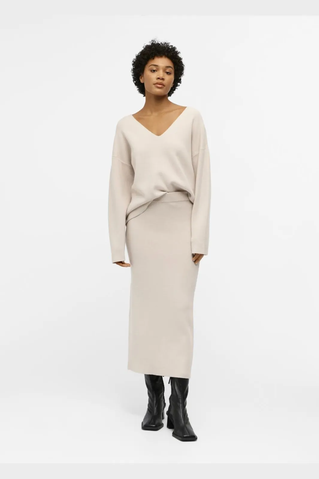 Outlet Objreynard V-Neck Pullover Bluser & Skjorter|Strik