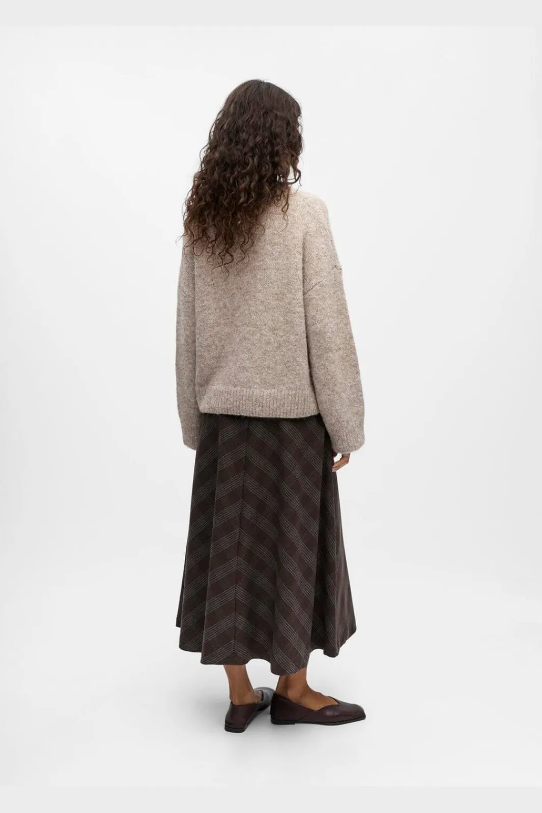 Object Strik|Bluser & Skjorter<Objsaggia Ls Lo Pullover