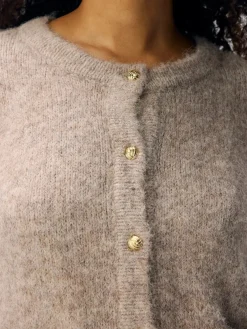Clearance Objsaggia Re L/S Knit Cardigan Cardigans