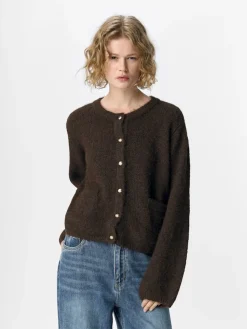 Clearance Objsaggia Re L/S Knit Cardigan Cardigans