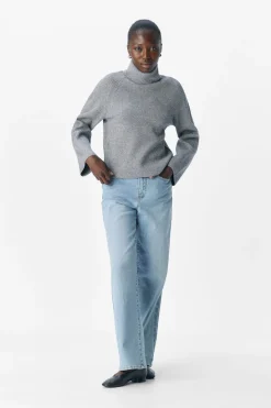 Object Bluser & Skjorter|Sæt 🛍️<Objviola Ls Lo Rollneck Knit
