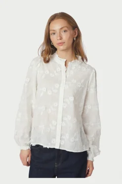 Neo Noir Bluser & Skjorter|Ammevenligt Tøj<Oda Deco Emb Shirt 166733