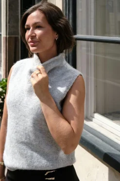 Neo Noir Strik|Bluser & Skjorter<Odelia Knit Top 161753