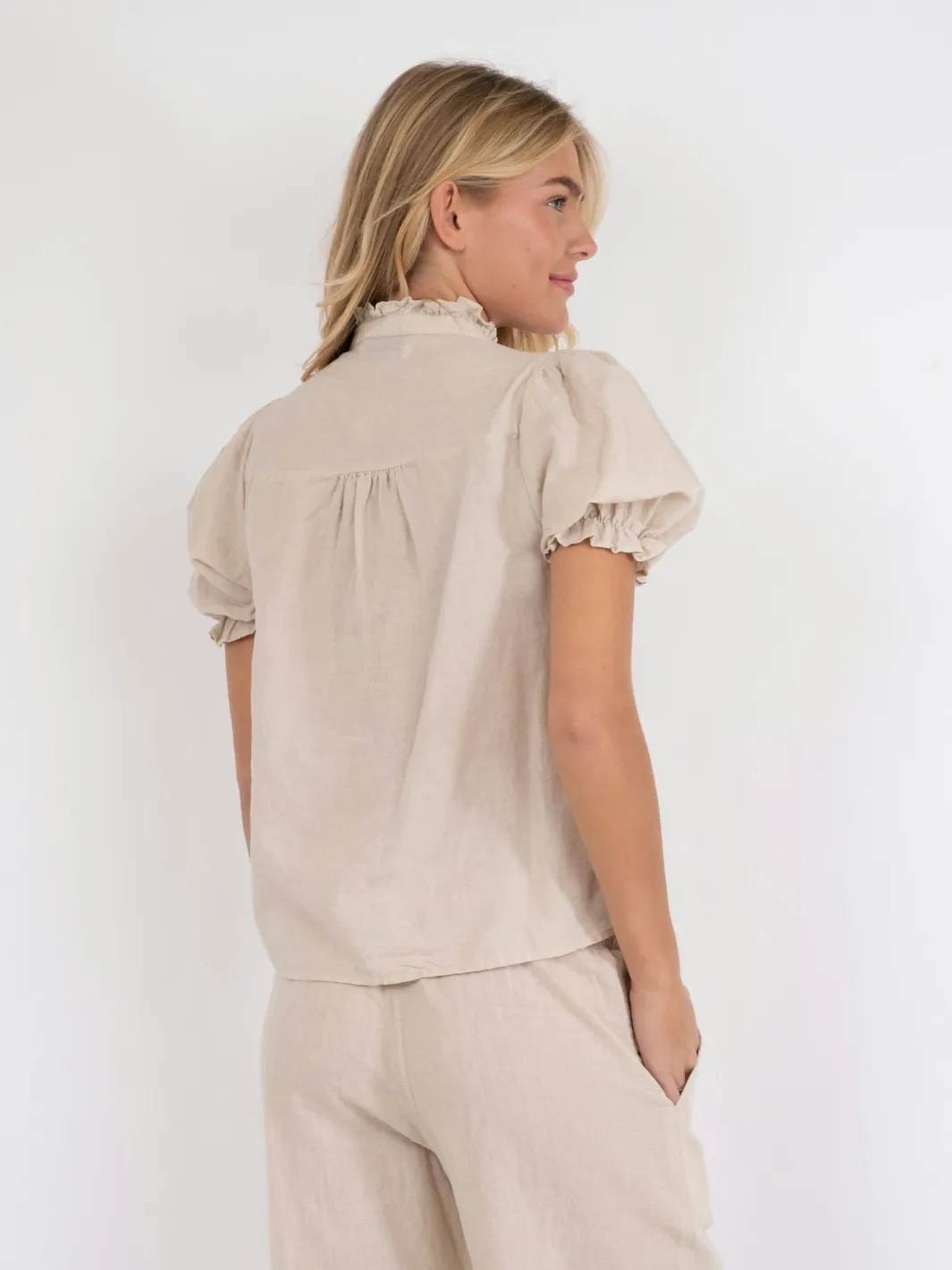 Neo Noir Bluser & Skjorter|Sæt 🛍️<Odesa Linen Blouse